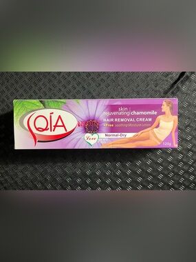 Qi Chamomile Skin Rejuvenating Hair Removal Cream - Purple & Pink